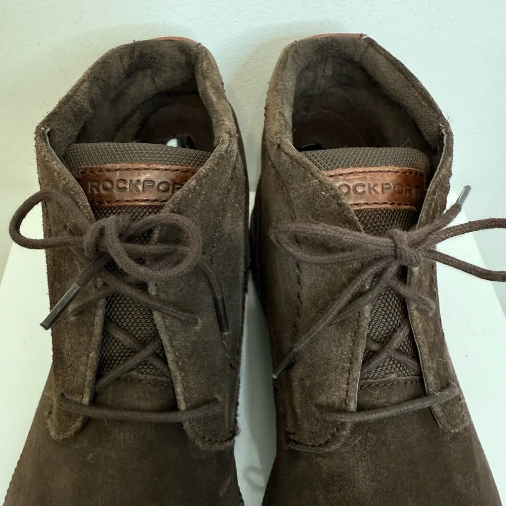 Rockport Brown Suede Berenger Chukka Boots Shoe Men’s Size 10.5 Comfort Dress